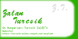 zalan turcsik business card